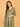 Olivious Maternity Wrap Dress full-length playful pose with layered hem movement and flowy silhouette.