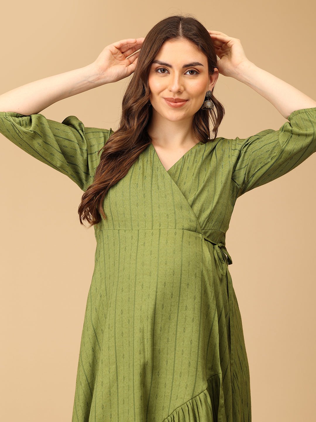 Olivious Maternity Wrap Dress - DRS - SK - OLIVIS - S