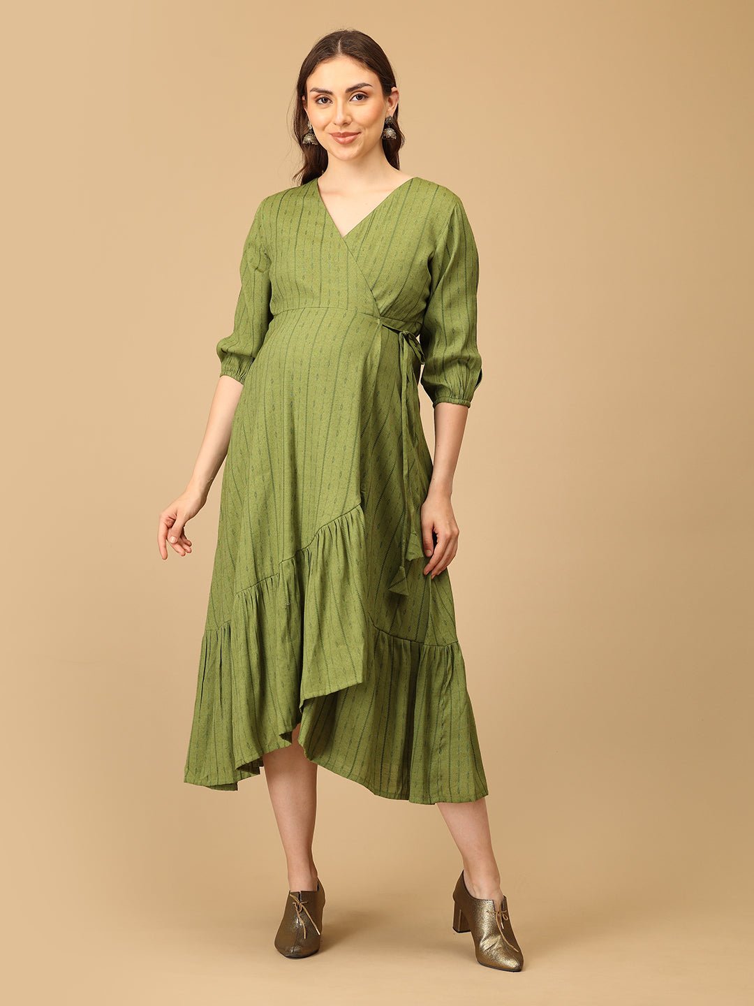 Olivious Maternity Wrap Dress - DRS - SK - OLIVIS - S