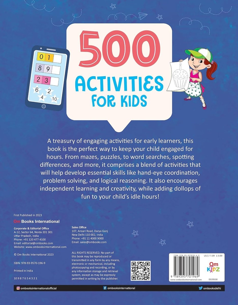 Om Books International 500 Activities for Kids Book- 2 - 9789395701969