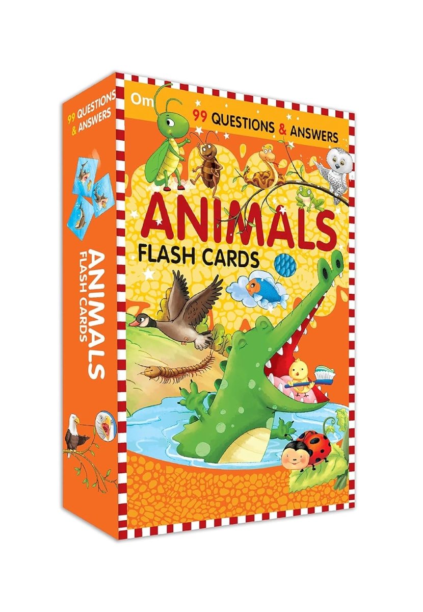 Om Books International 99 Questions and Answers Animals Flash Cards - 9789352769117