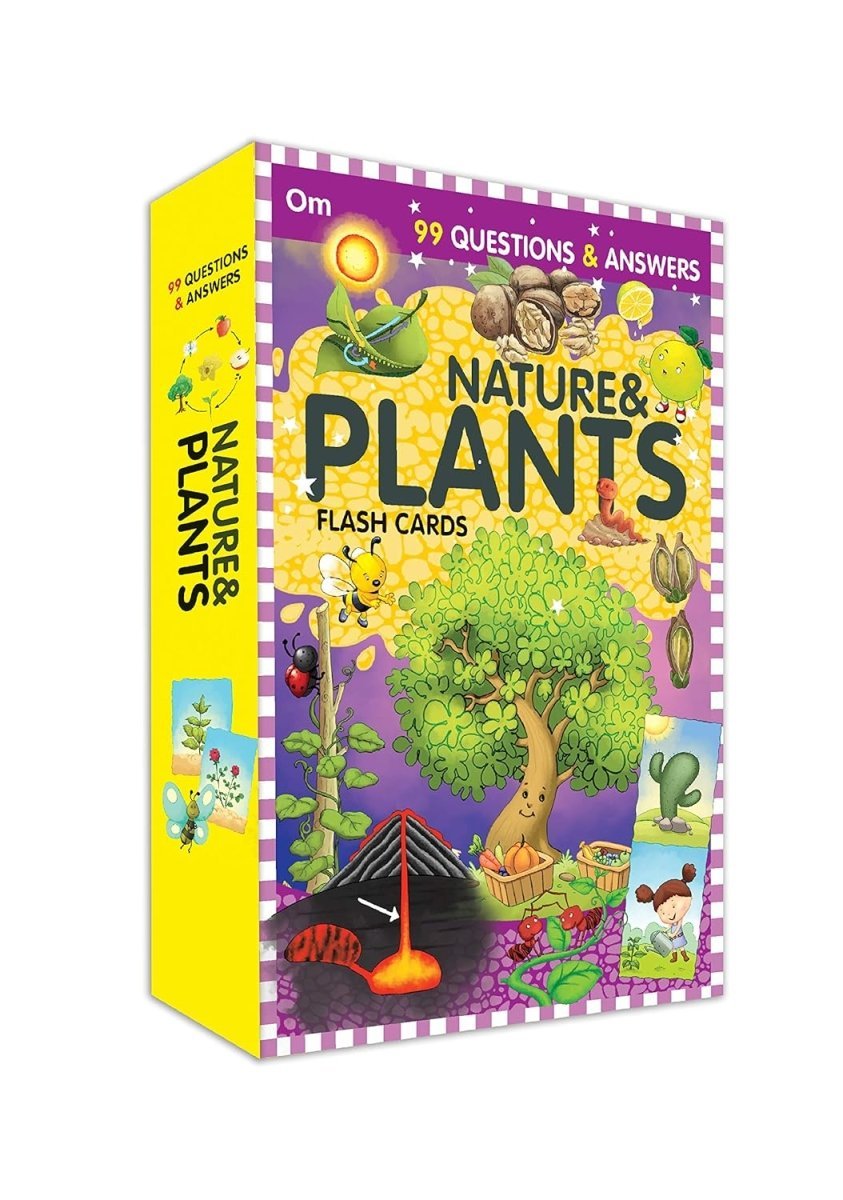 Om Books International 99 Questions and Answers Natures and Plants Flash Cards - 9789352769179