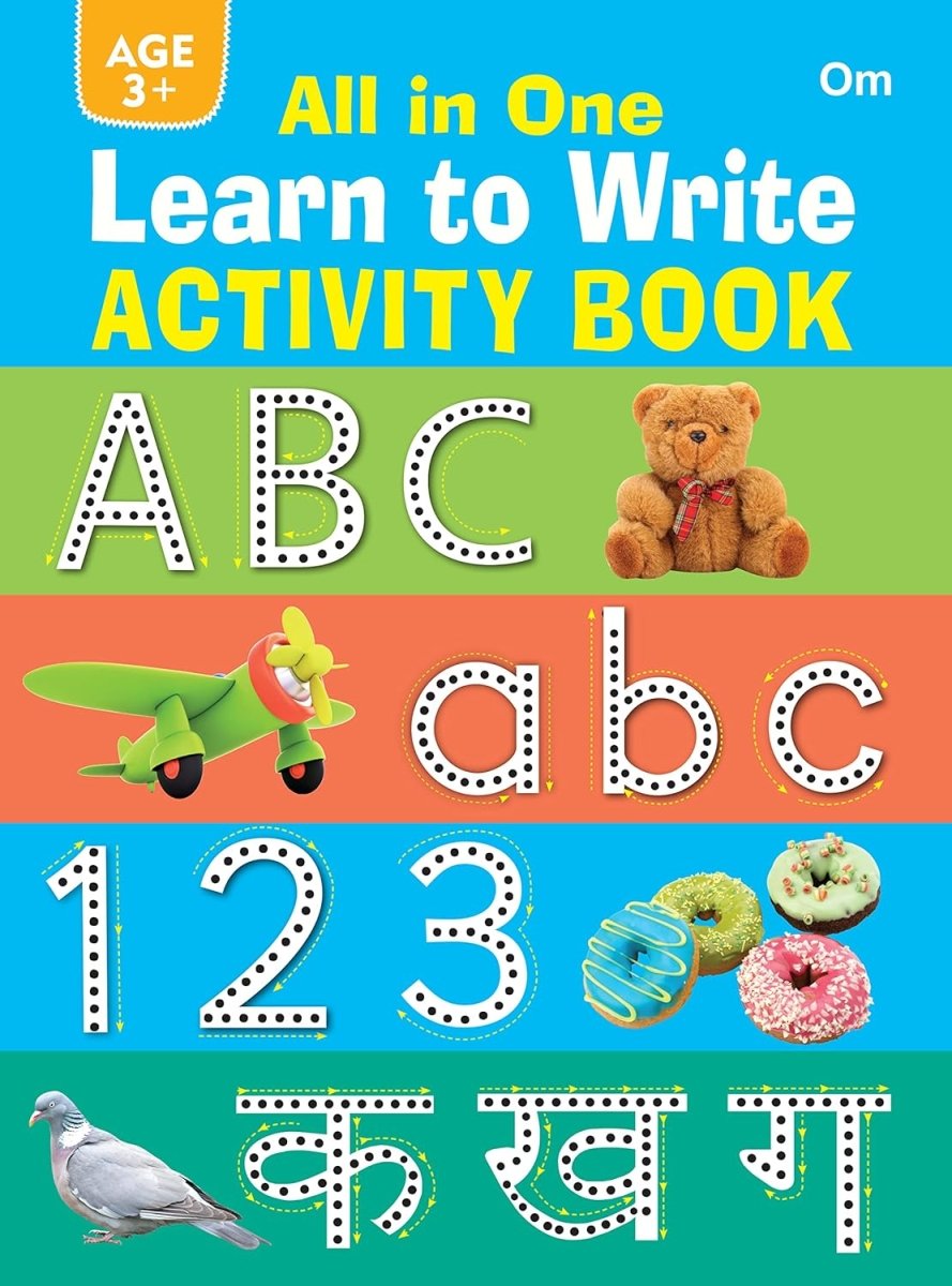 Om Books International All in One Learn to Write Activity Book: ABC ...