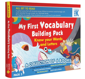 Om Books International All Set to Read Fun with letter (Set of 6 Books) - 9789352762811
