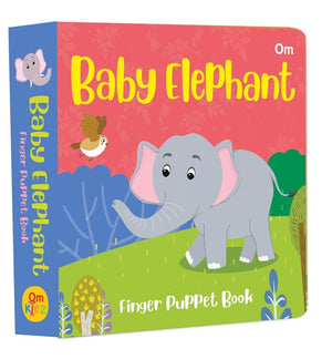 Om Books International Baby Elephant Finger Puppet Book - 9789395701433