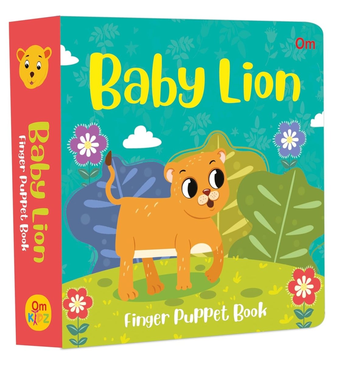 Om Books International Baby Lion Finger Puppet Book - 9789395701426