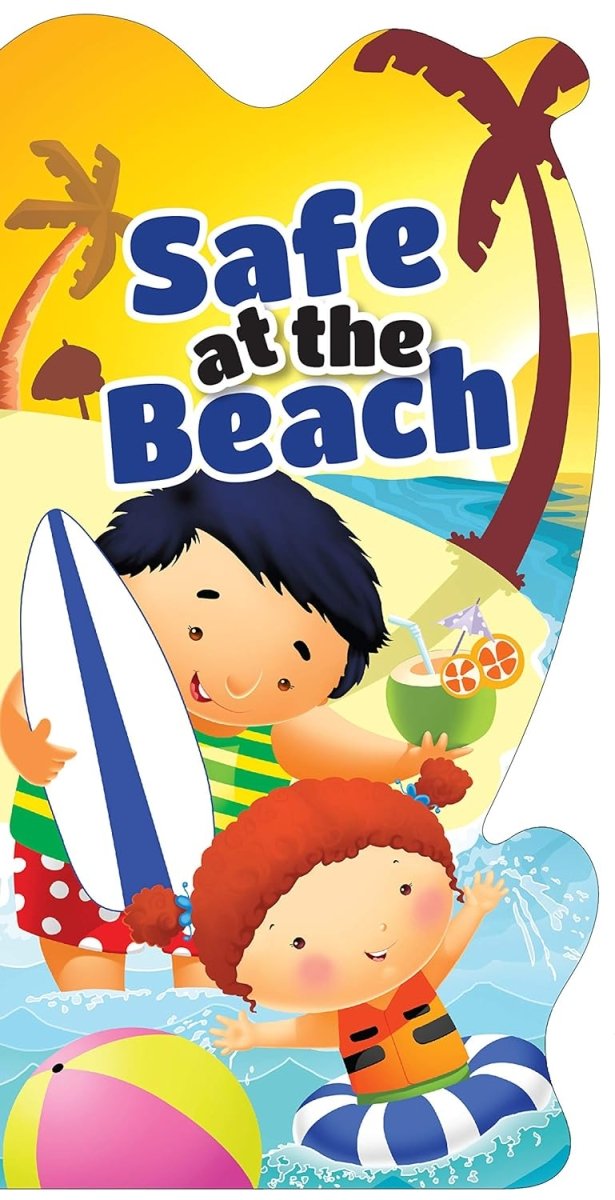 Om Books International Board Book: Safe at the Beach (Let's be Safe) - 9789386108005