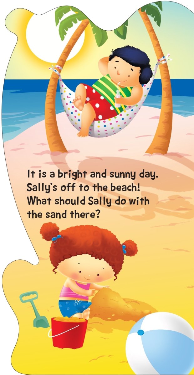 Om Books International Board Book: Safe at the Beach (Let's be Safe) - 9789386108005