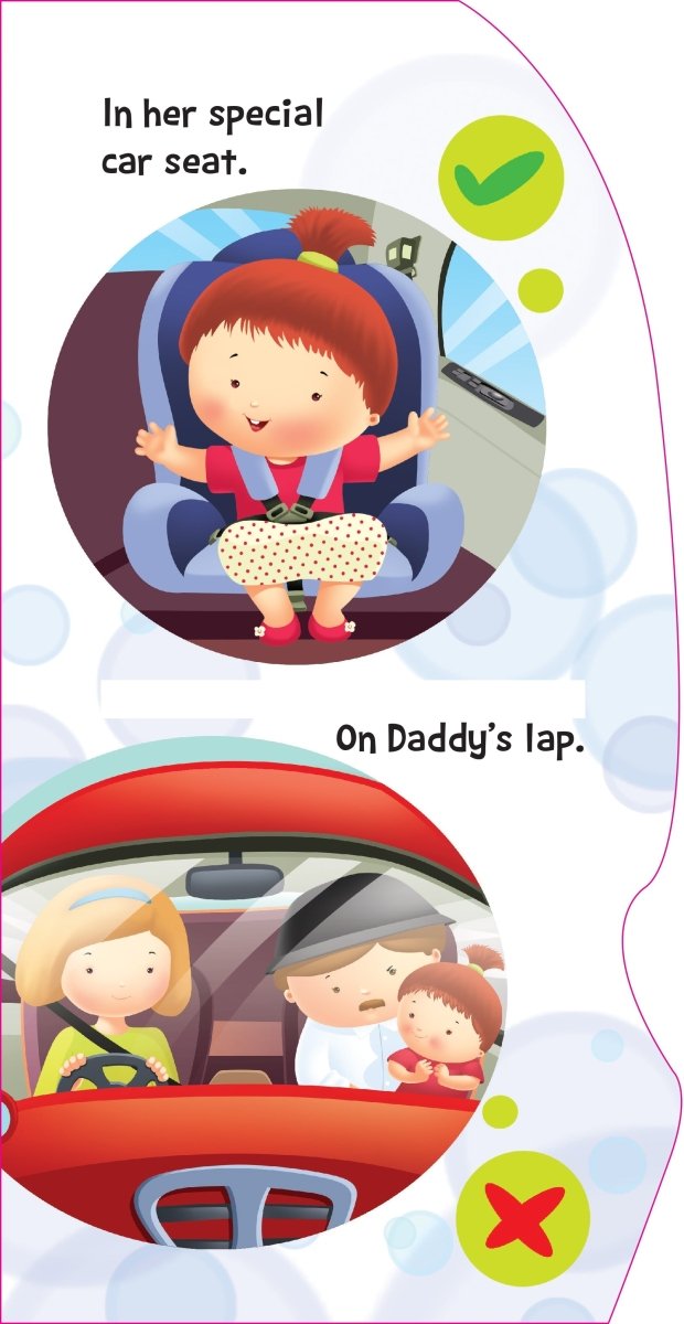 Om Books International Board Book: Safe in the Car (Let's be Safe) - 9789386108043