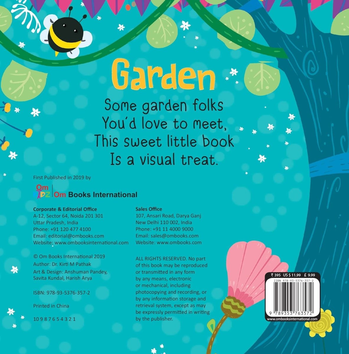 Om Books International Board Book-Touch and Feel: Feel & Explore Garden - 9789353763572