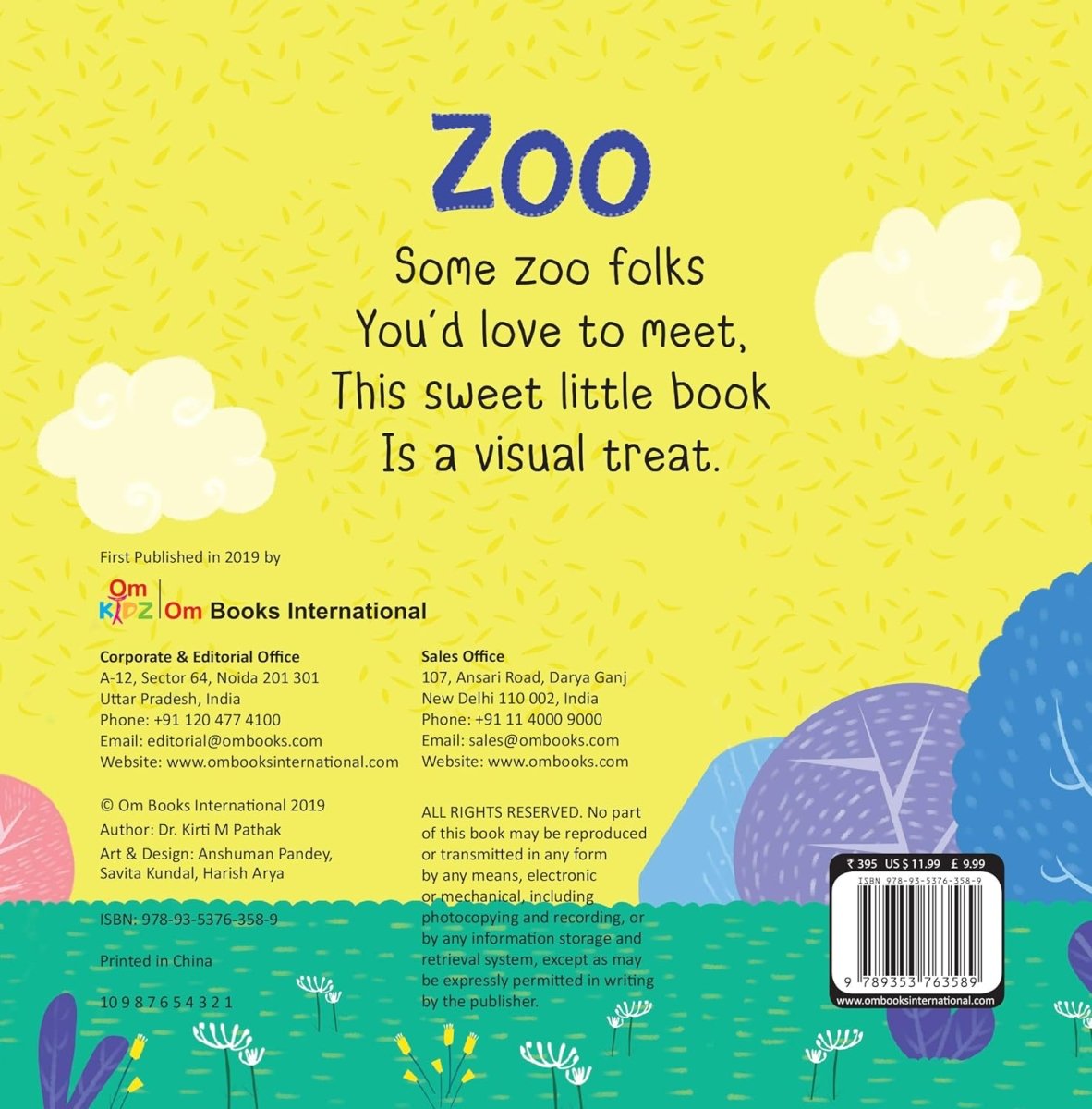 Om Books International Board Book-Touch and Feel: Feel & Explore Zoo - 9789353763589