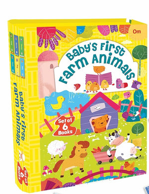Om Books International Board books: Baby's First Farm Animals (Set of 6 board books) - 9789353764043