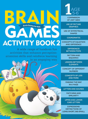 Om Books International Brain Games Activity Book Level 1 : Book - 2 - 9789352769223