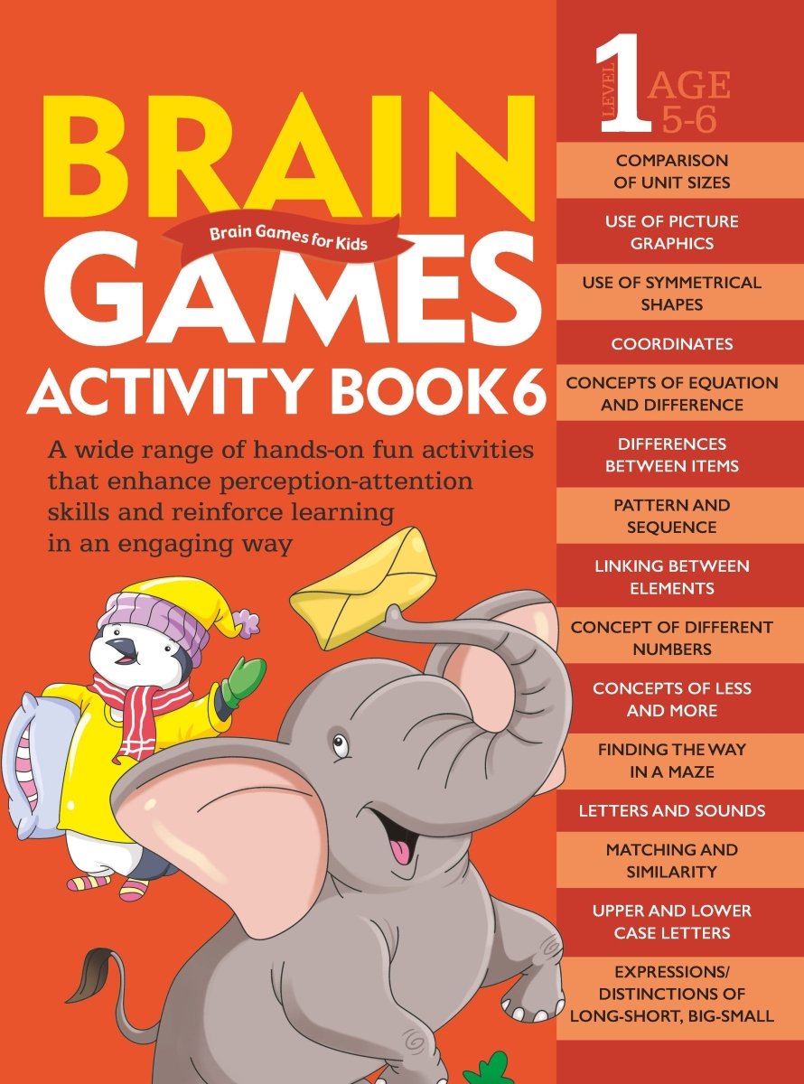 Om Books International Brain Games Activity Book Level 1 : Book-6 - 9789352769261