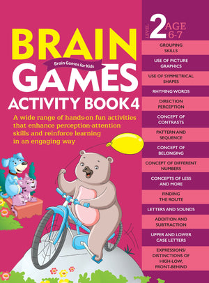 Om Books International Brain Games Activity Book Level 2 : Book - 4 - 9789352769346