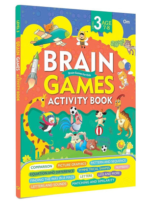 Om Books International Brain Games Activity Book Level 3 Binder 1 - 9789353768614