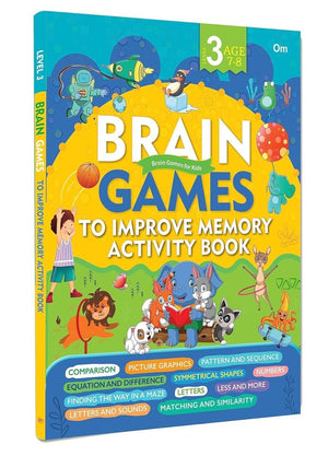 Om Books International Brain Games to Improve Memory Activity Book Level 3 Binder 2 - 9789353768607