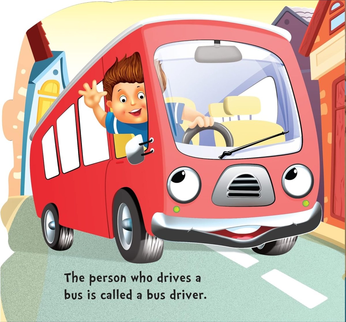 Om Books International Bus ( Transport )- Cutout Board Books - 9789385252020