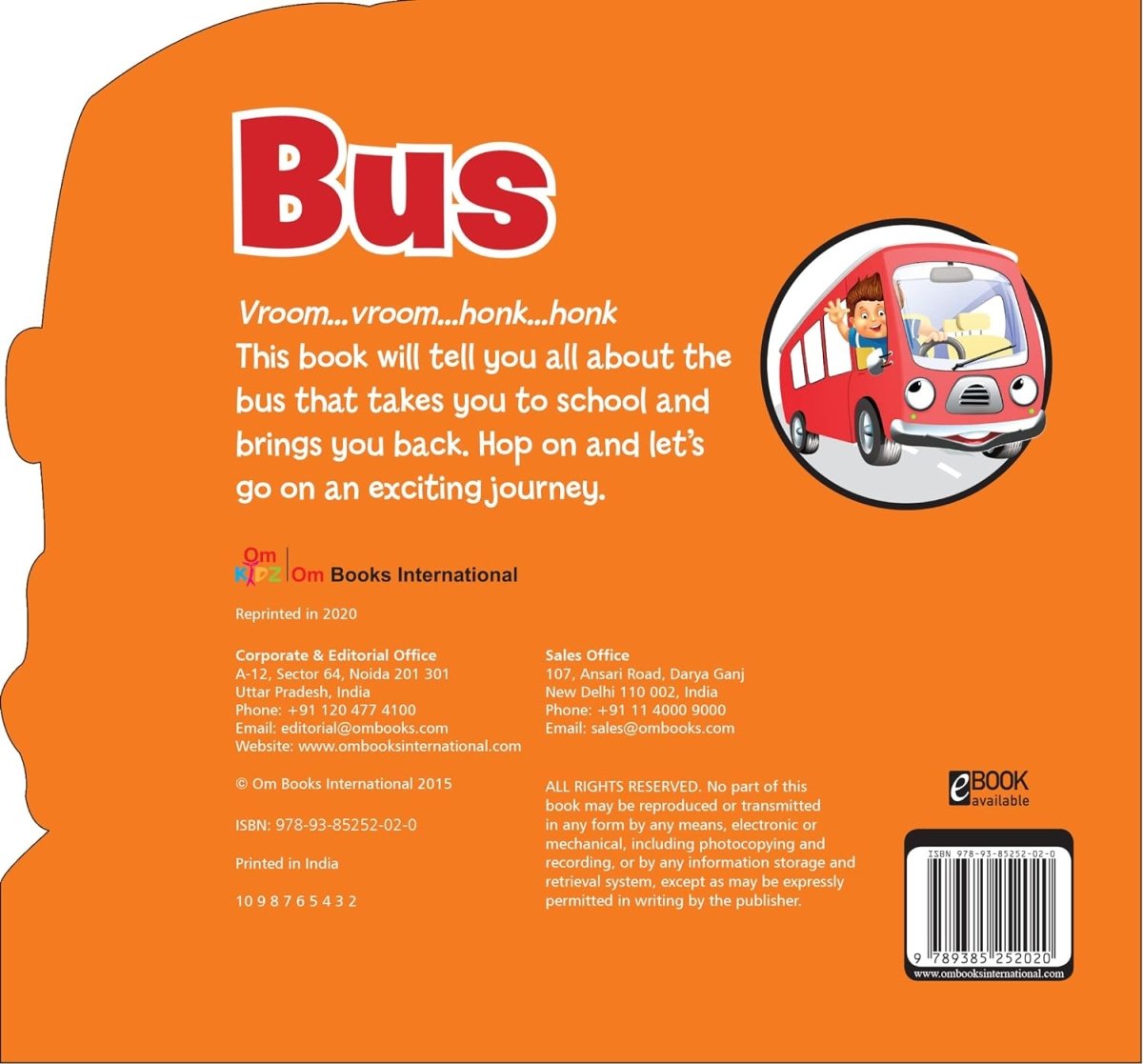 Om Books International Bus ( Transport )- Cutout Board Books - 9789385252020