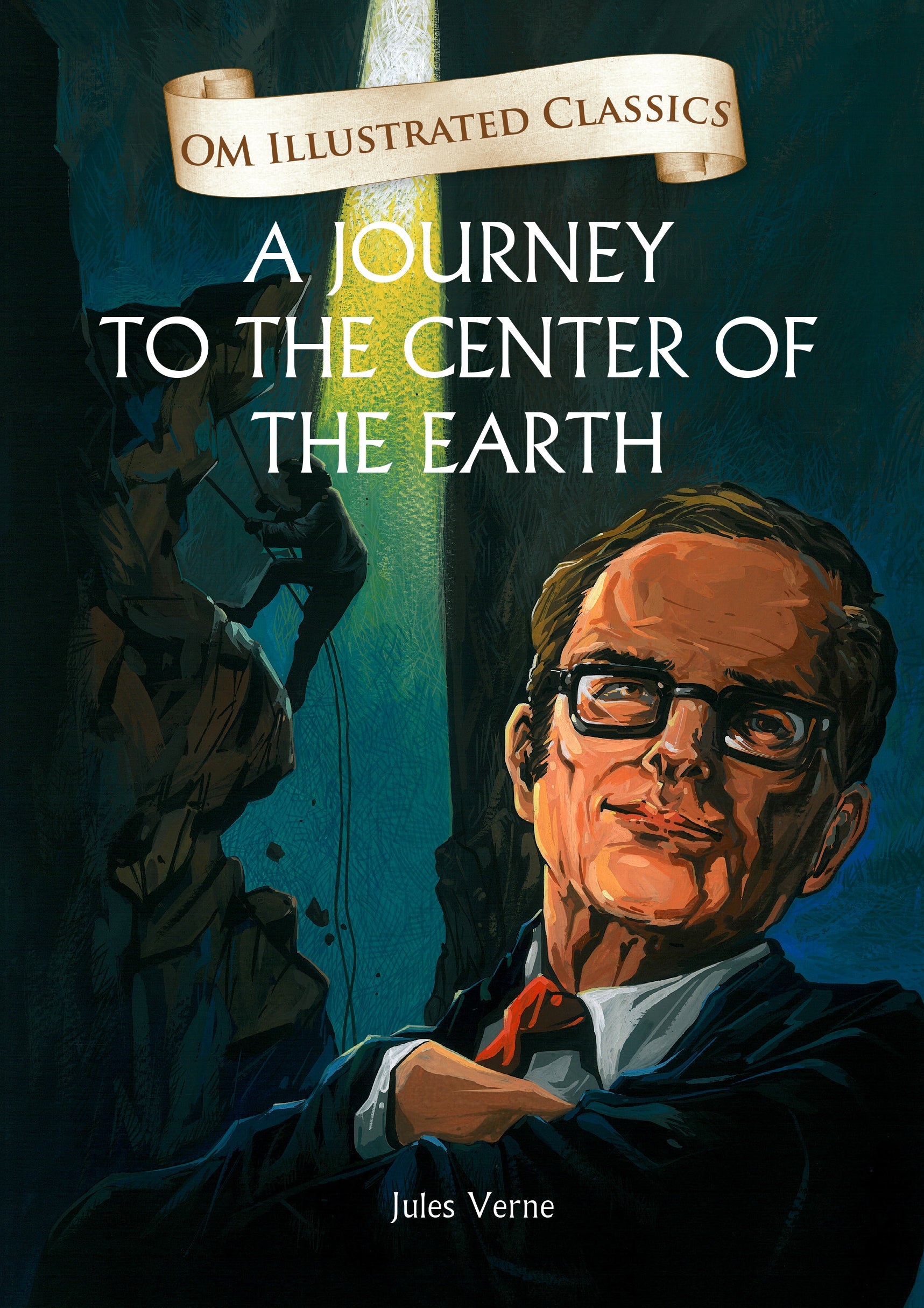 Om Books International Children Classics - A Journey to the Center of the Earth - Illustrated Abridged Classics with Practice Questions (Om Illustrated Classics for Kids) - 9789382607380