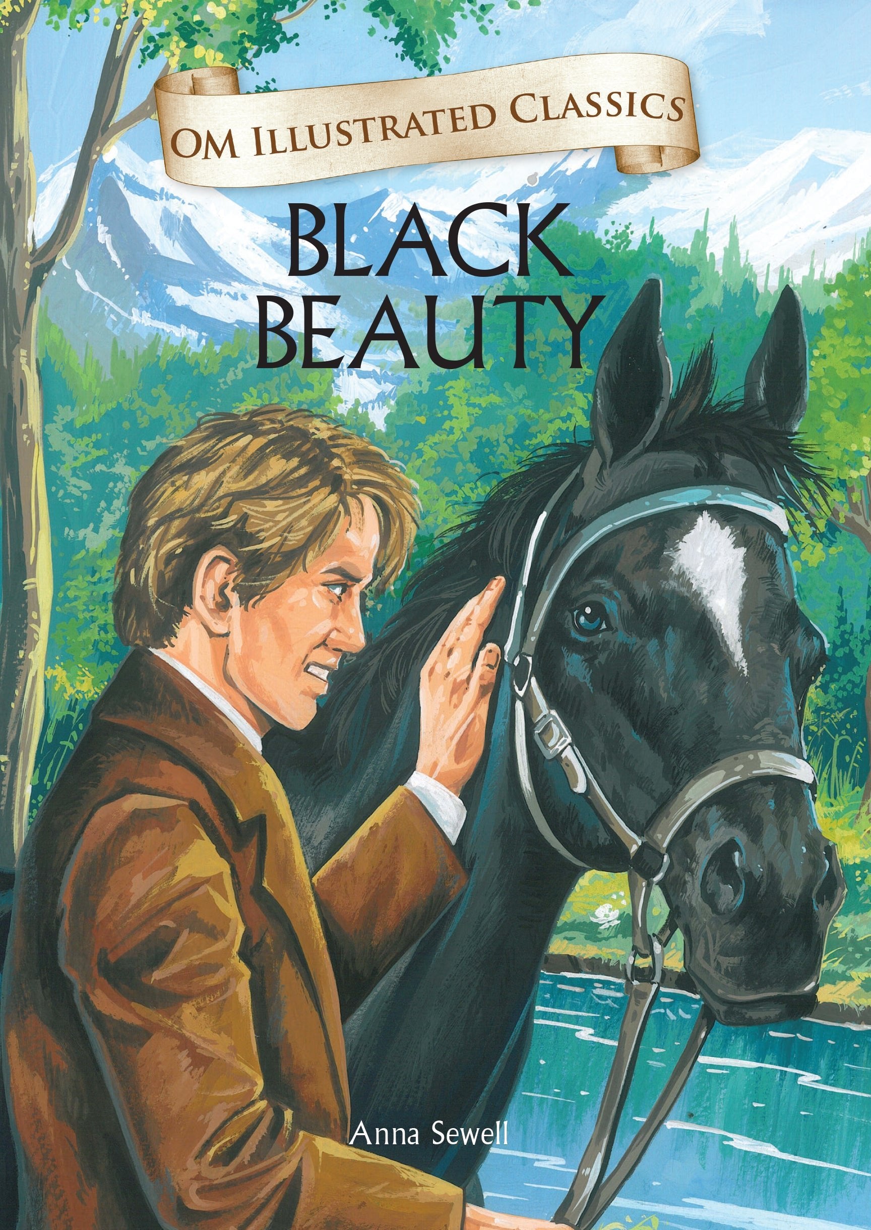 Om Books International Children Classics - Black Beauty - Illustrated Abridged Classics with Practice Questions (Om Illustrated Classics for Kids) - 9789382607021
