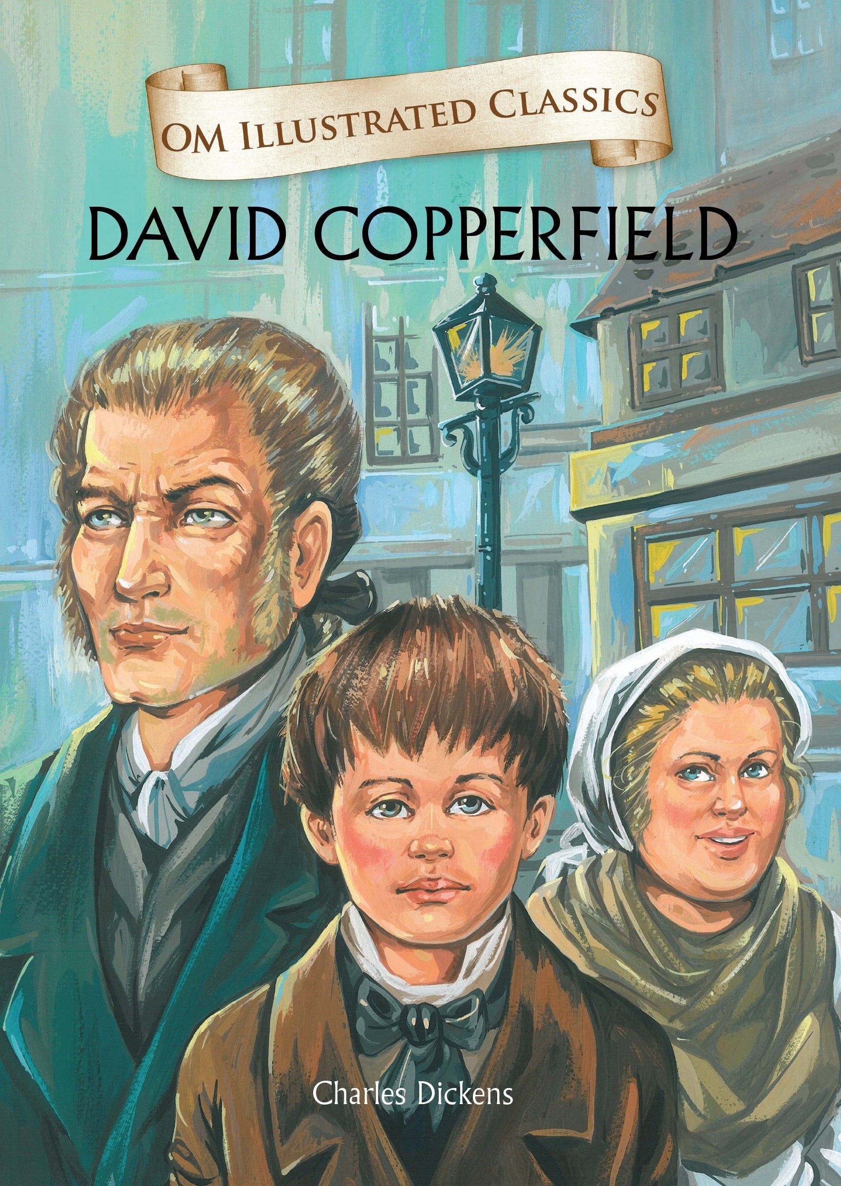 Om Books International Children Classics - David Copperfield: Illustrated Abridged Classics with Practice Questions (Om Illustrated Classics for Kids) - 9789381607770