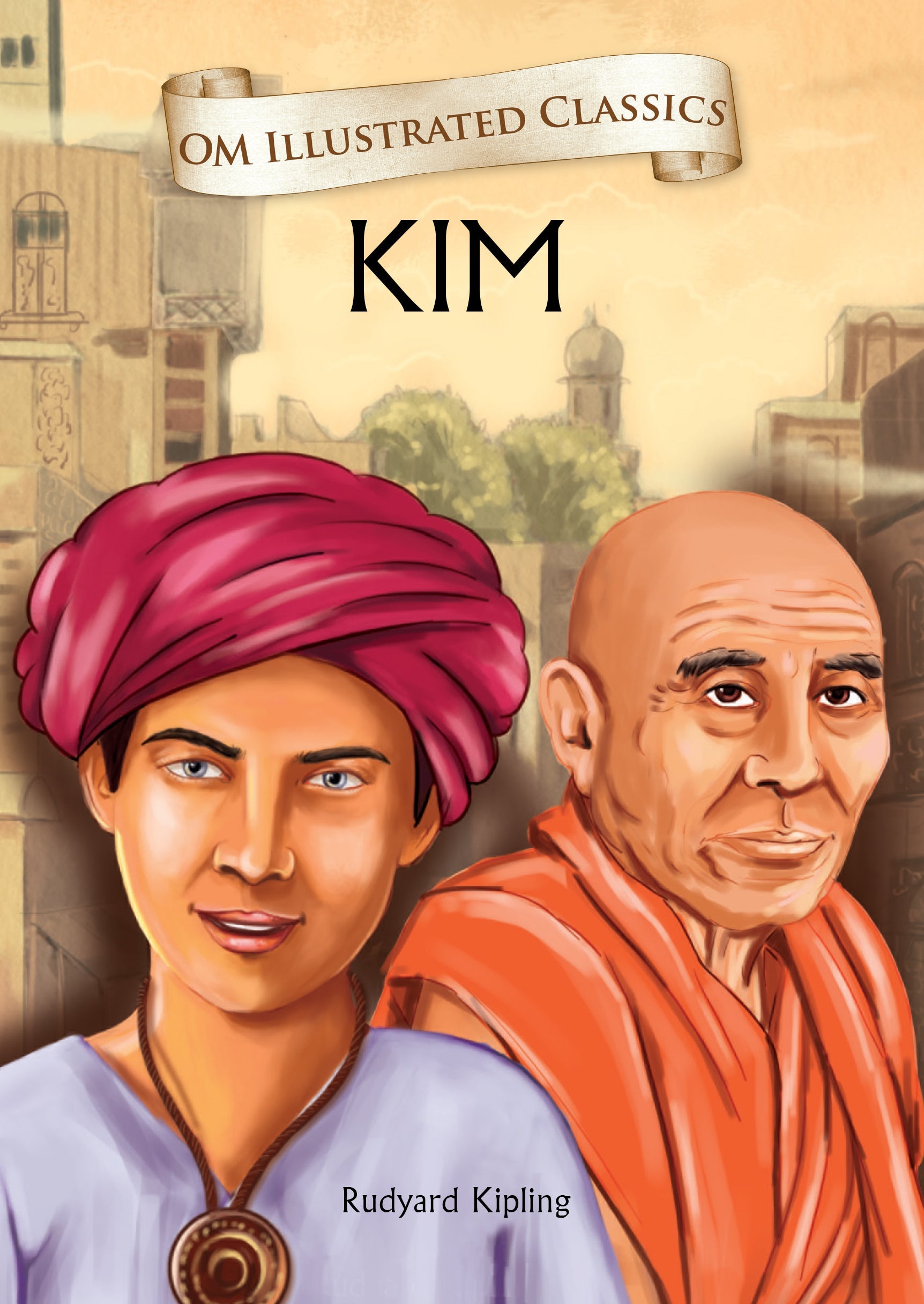Om Books International Children Classics - Kim - Illustrated Abridged Classics with Practice Questions (Om Illustrated Classics for Kids) - 9789384225421
