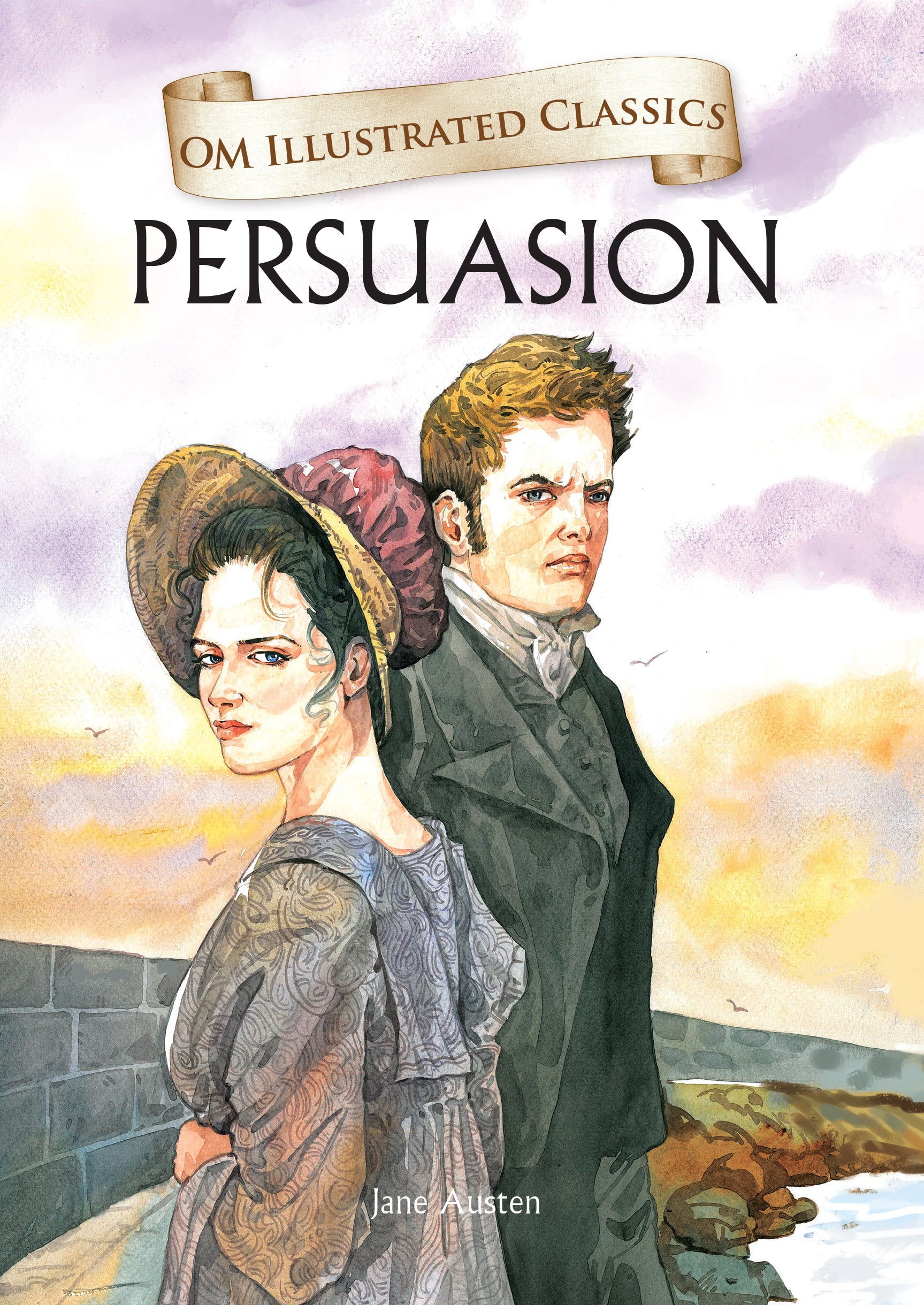 Om Books International Children Classics - Persuasion - Illustrated Abridged Classics with Practice Questions - 9789384225506