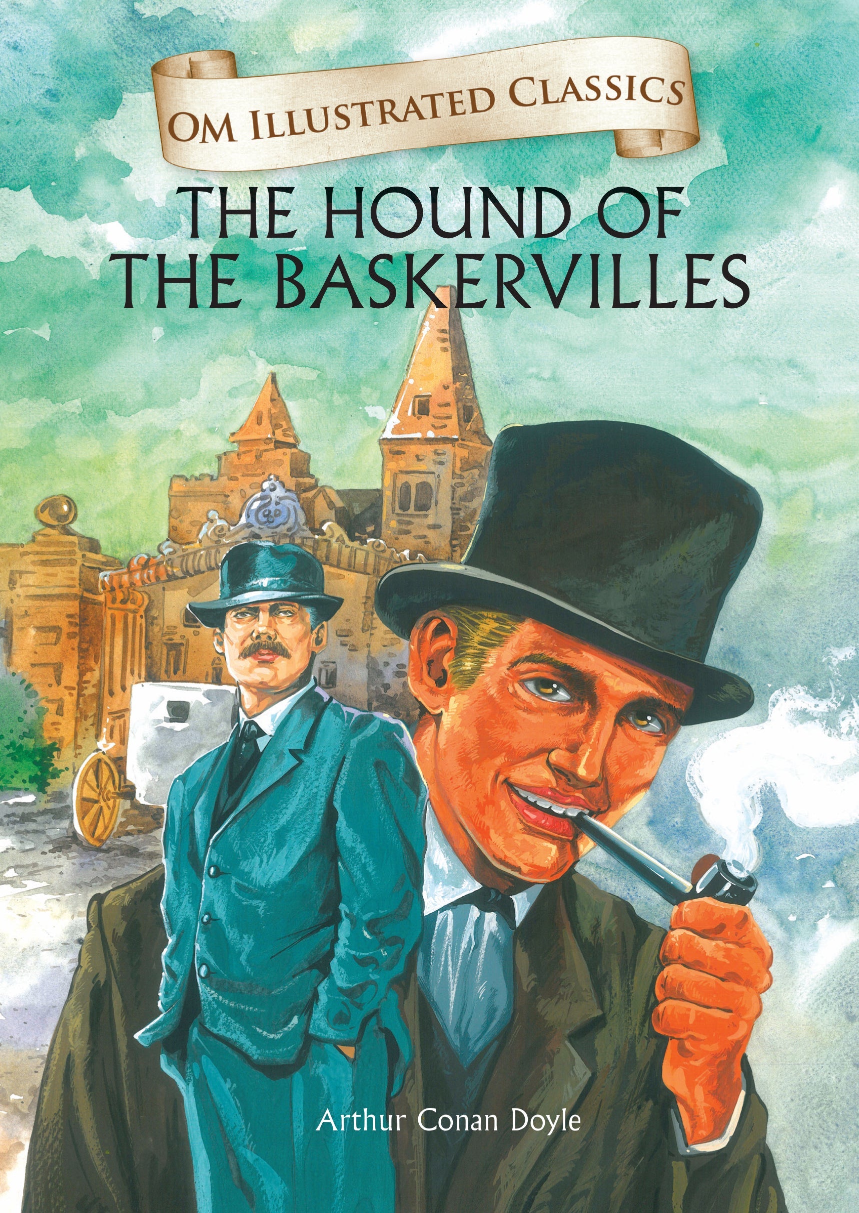Om Books International Children Classics - The Hound of the Baskervilles - Illustrated Abridged Classics with Practice Questions (Om Illustrated Classics for Kids) - 9789384225384
