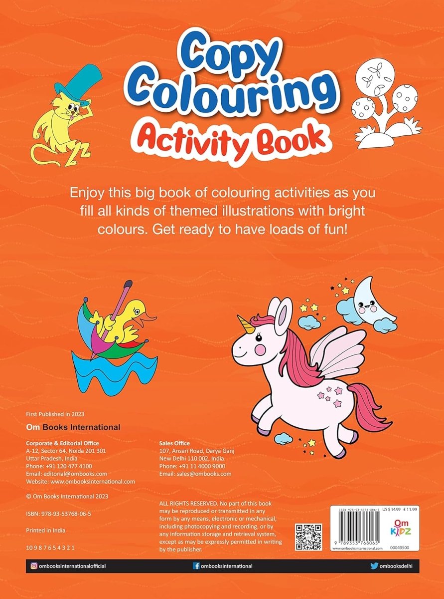 Om Books International Copy Colouring Activity Book Binder 2 - 9789353768065