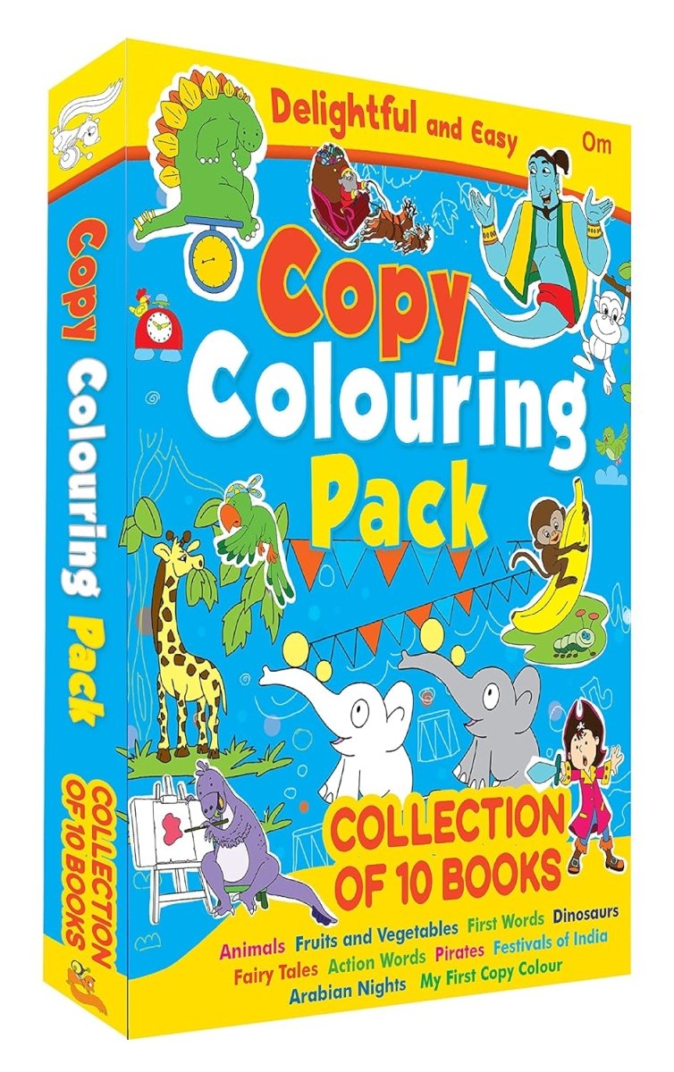 Om Books International Copy Colouring Pack 1 Collection of 10 Colouring Books - 9789352769995