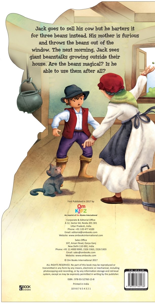 Om Books International Cutout Books: Jack and the Beanstalk (Fairy Tales) - 9789352760138