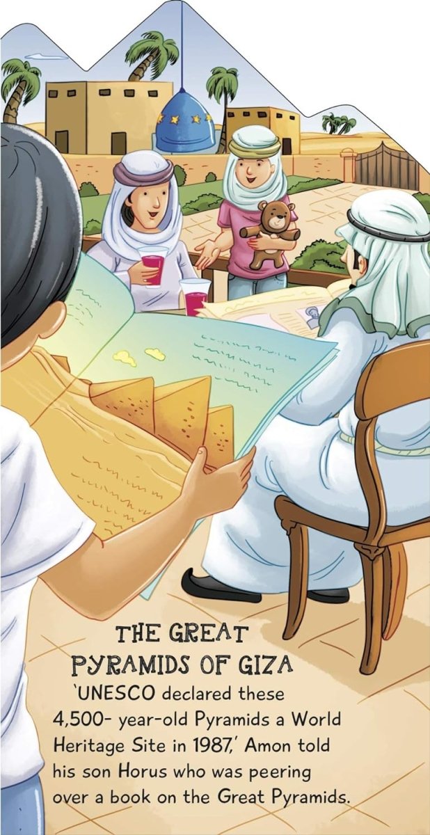 Om Books International Cutout Books: The Great Pyramids of Giza (Monuments of the world) - 9789352763788