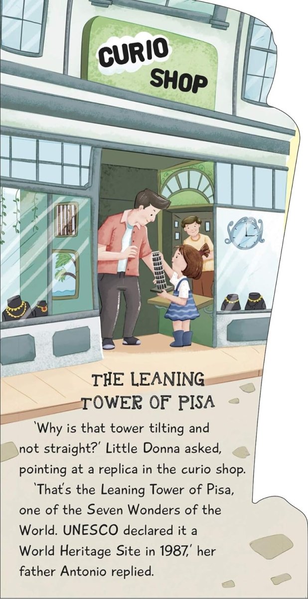 Om Books International Cutout Books: The Leaning Tower of Pisa (Monuments of the world) - 9789352763818