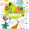 Om Books International Doodle Colouring Book Jungle - 9789353769666