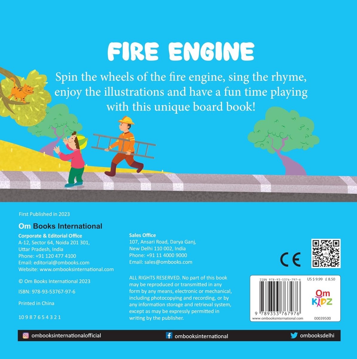 Om Books International Fire Engine Wheel Book - 9789353767976