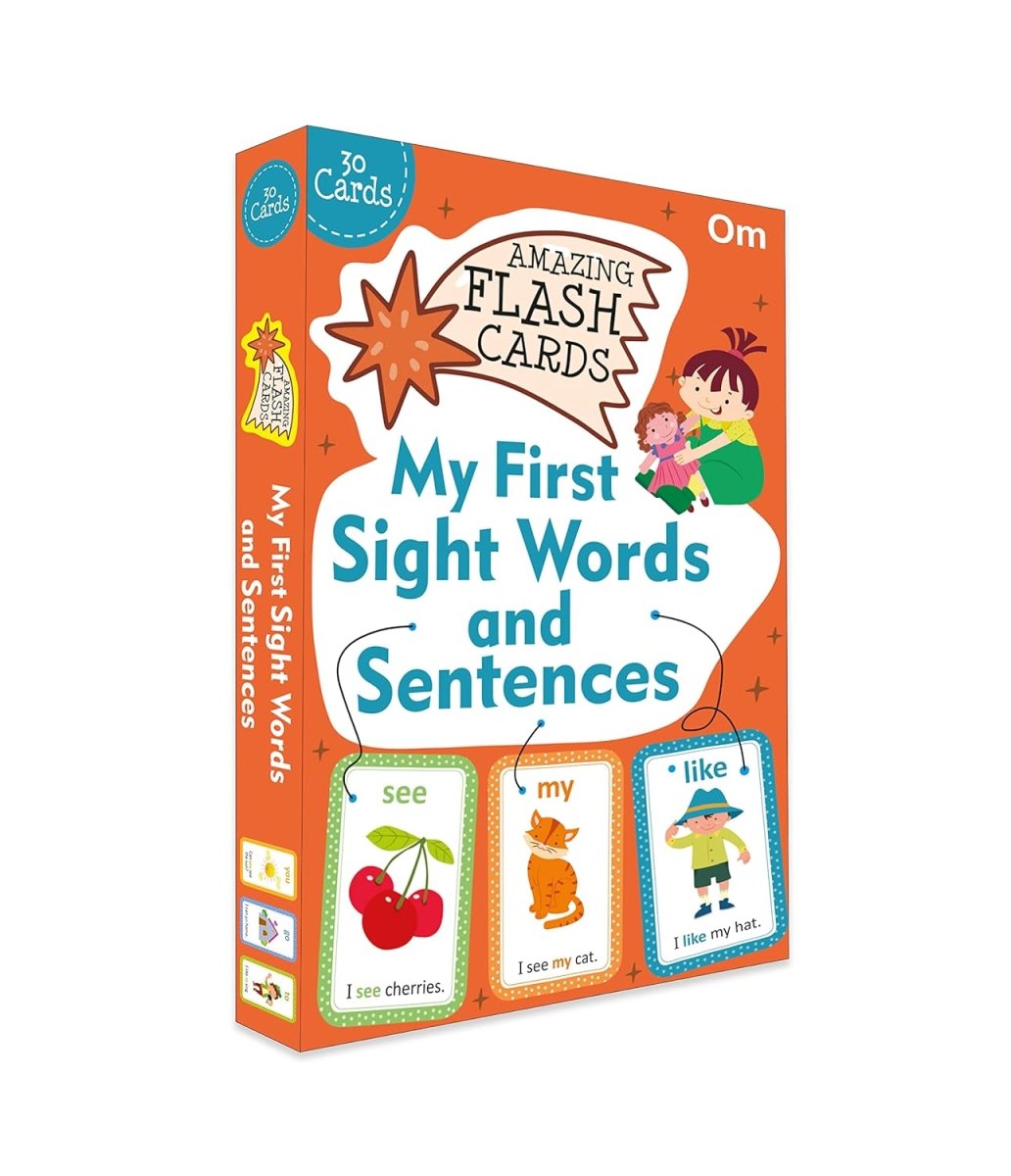 Om Books International Flash Cards: My First Sight Words and Sentences (Amazing Flash Cards) - 9789353762827
