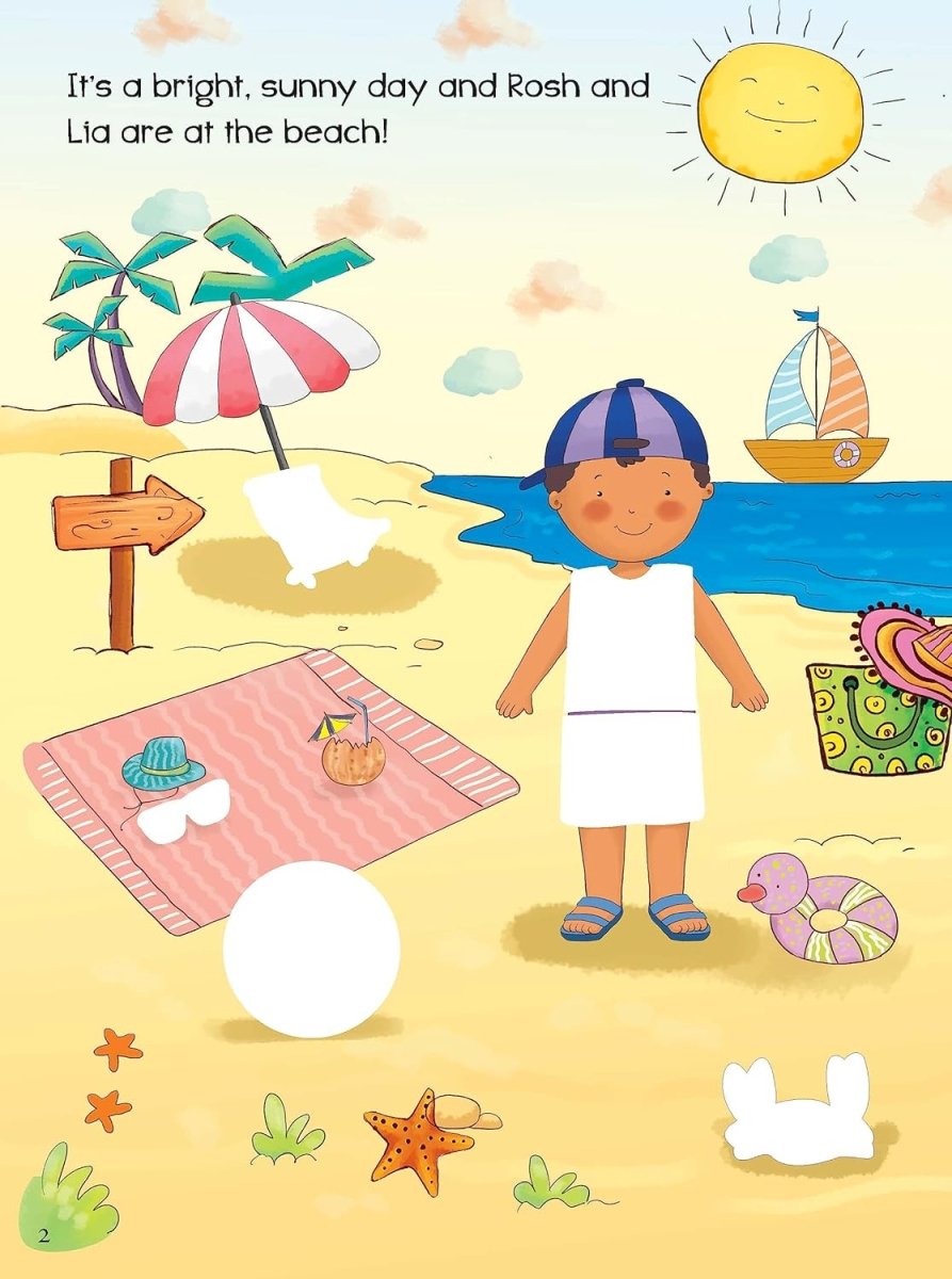 Om Books International Getting Dressed for Holiday: Sticker Activity Book - 9789386108272