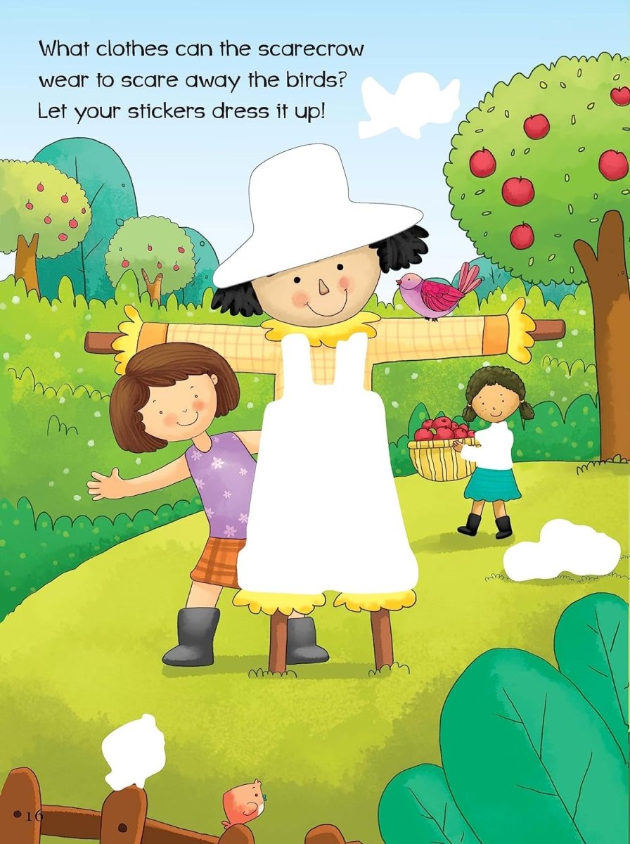 Om Books International Getting Dressed for Seasons: Sticker Activity Book - 9789386108289