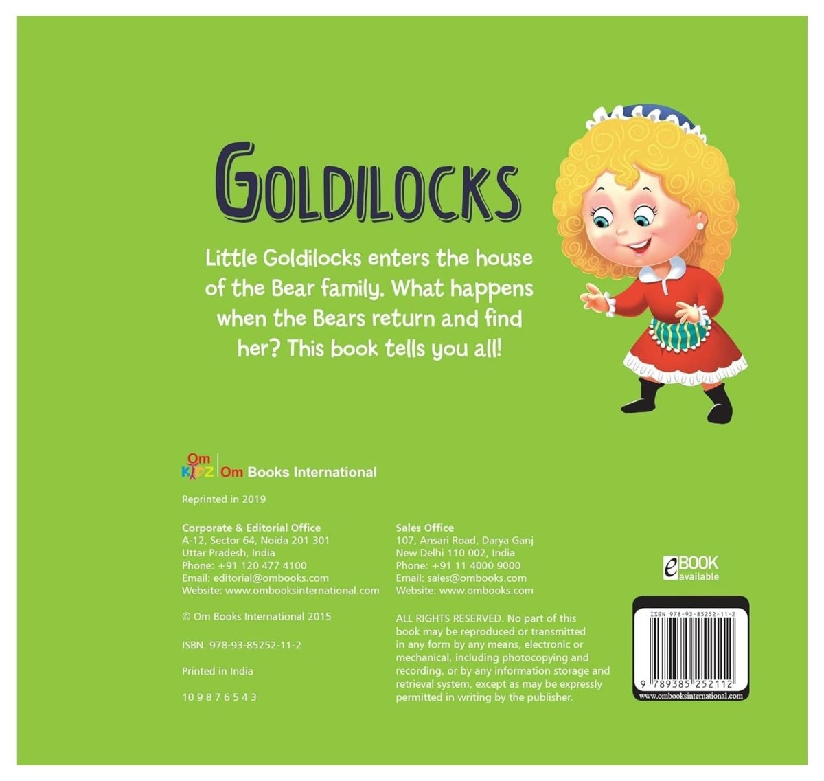 Om Books International Goldilocks ( Fairy Tales )- Cutout Board Books - 9789385252112