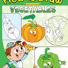 Om Books International How to Draw Vegetables : Step by step Drawing Book - 9789385609497