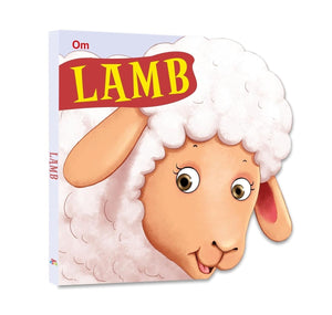 Om Books International Lamb ( Animals and Birds )- Cutout Board Books - 9789386316066