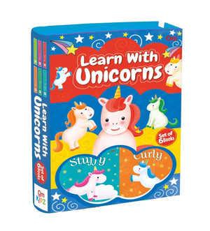Om Books International Learn With Unicorns Box set- Set of 6 Books - 9789353767952