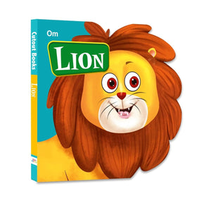 Om Books International Lion ( Animals and Birds )- Cutout Board Books - 9789384119041