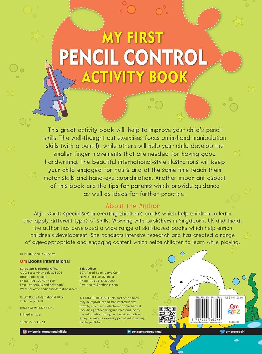 Om Books International My First Pencil Control Activity Book - 9789353762599