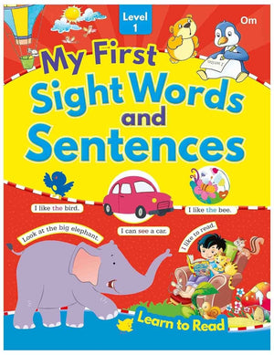 Om Books International My First Sight Words and Sentences Level- 1 - 9789353761202