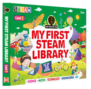 Om Books International My First Steam Library of Science, Technology, Engineering, Art and Maths Level - 1 - 9789353767235