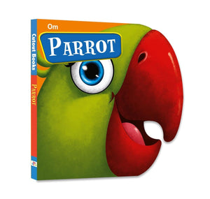 Om Books International Parrot ( Animals and Birds )- Cutout Board Books - 9789384119089