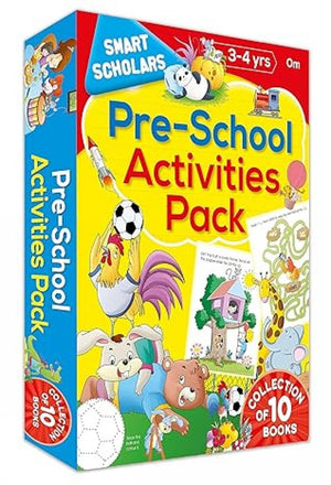 Om Books International Pre - School Activities Pack ( Collection of 10 books) (Smart Scholars) - 9789353764753