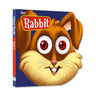 Om Books International Rabbit ( Animals and Birds )- Cutout Board Books - 9789384119072